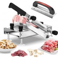 BAOSHISHAN Frozen Meat Slicer Manual Meat Slicers Stainless Steel Ginseng Cutter for Home Use Beef Mutton Roll Bacon Cheese Nougat Deli Shabu Shabu Hotpot