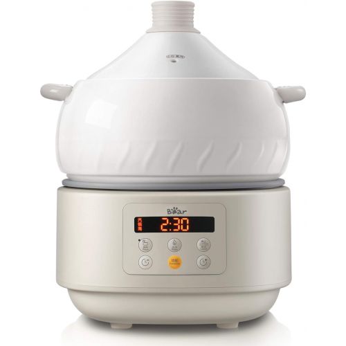  [아마존베스트]Bar Multi-function Electric Steam Cooker, Yunnan Steam Chicken Soup Steamer Ceramics, DQG-A30C1 New Natural Ceramics Cooking Method, 3L