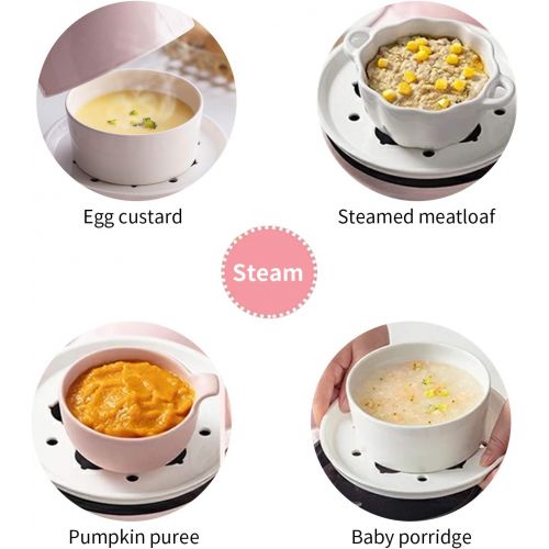  [아마존베스트]BAR Bear Rapid 5 Capacity Multi-function Egg Cooker for Hard Boiled, Poached, Scrambled, Steamed Vegetables, Seafood, Dumplings & More, with Ceramic steaming rack and lid, Auto Shut Of