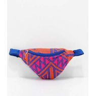 BARGANZA Barganza Orange & Pink Woven Fanny Pack