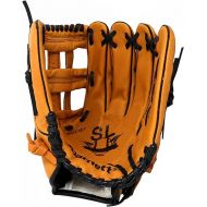 Barnett SL-127 Leather Baseball Glove, Outfield, Size 12.7'', Brown