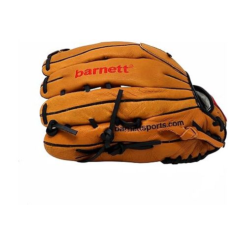  SL-130 Leather Baseball Glove, Outfield, Size 13, Brown