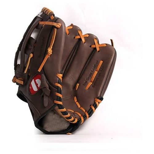  GL-125 Competition Baseball Glove, Genuine Leather, Outfield 12.5', Brown