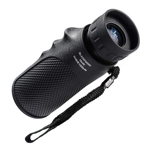  Barska Blackhawk Compact Waterproof Monocular with Wrist Strap for Birding, Hiking, Sports, Events, Concerts