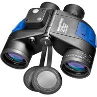 BARSKA Deep Sea Waterproof Floating Binocular w/ Internal Rangefinder & Compass, Blue, 7x50mm (AB10798)