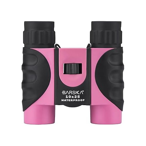  Barska AB12418 10x25 Waterproof Binocular, Pink, 10x25mm