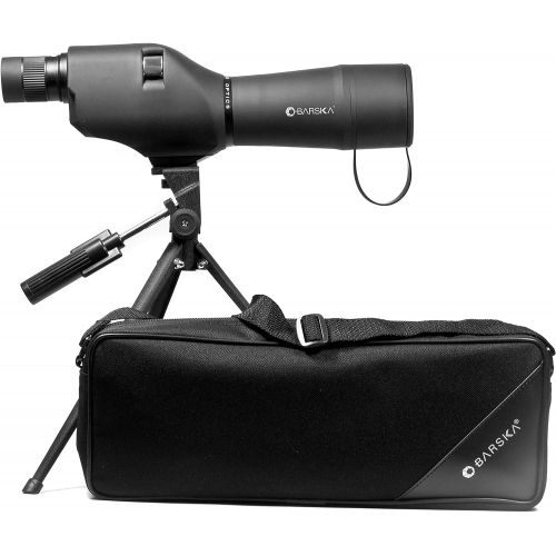  BARSKA 20-60x60 Waterproof Straight Spotting Scope with Tripod , Black