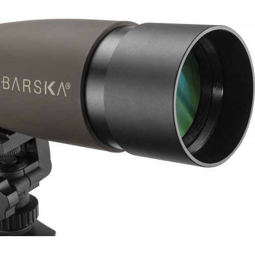  BARSKA AD12162 Blackhawk 20-60x80 Waterproof Spotting Scope with Tripod & Cases for Birding, Target Shooting, Sports, etc