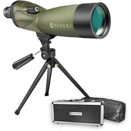  Barska AD10350 Blackhawk 20-60x60 Waterproof Spotting Scope with Tripod & Case for Birding, Target Shooting, etc, Green