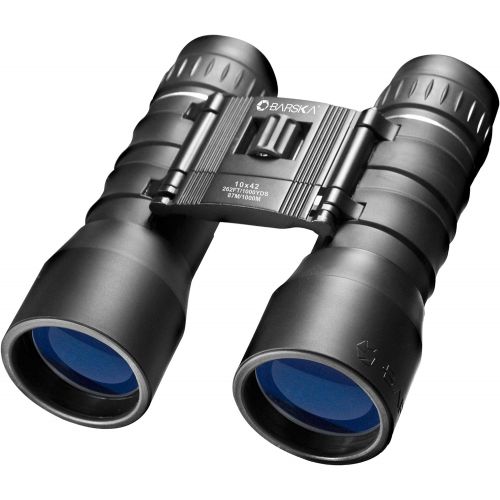  BARSKA 10x42 Lucid View Compact Binoculars , Black