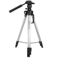 BARSKA Deluxe Tripod Extendable to 63.4 w/ Carrying Case , Gray/Black