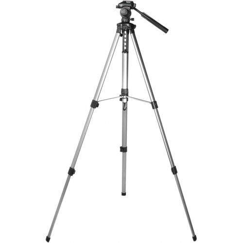  BARSKA Deluxe Tripod Extendable to 63.4 w/ Carrying Case , Gray/Black