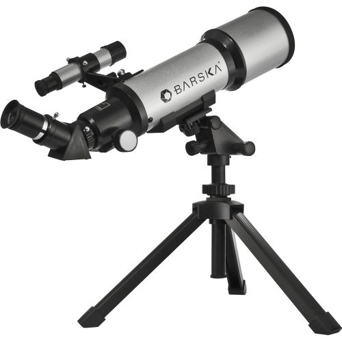  BARSKA Starwatcher 400x70mm Refractor Telescope w Tabletop Tripod & Carry Case