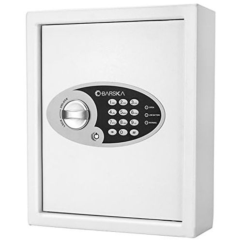  BARSKA 144 Key Digital Wall Key, White