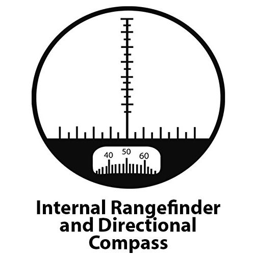  BARSKA Battalion 7x50 Close Focus Binoculars with Internal Rangefinder And Compass