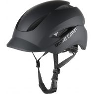 BASE CAMP Bike Helmet, Bicycle Helmet with Light for Adult Men Women Teens Commuter Urban Scooter Adjustable M Size
