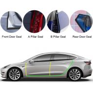 [아마존 핫딜] [아마존핫딜]BASENOR Tesla Model 3 Door Seal Kit Soundproof Rubber Weather Draft Seal Strip Wind Noise Reduction Kit