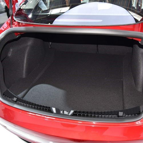  BASENOR Tesla Model 3 Rear Trunk Bumper Protector Guard Stainless Steel Carbon Fiber Gen 2