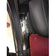 BASENOR Tesla Model 3 Rear Trunk Bumper Protector Guard Stainless Steel Black Titanium (Rear Door Guards)