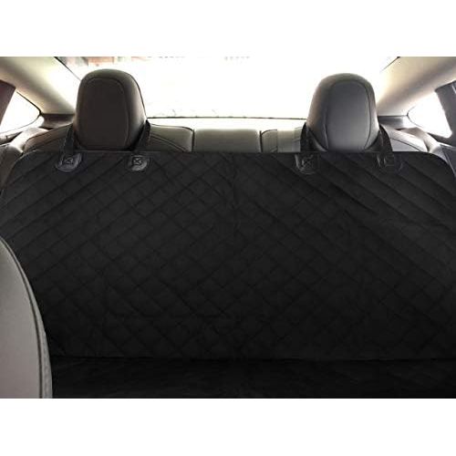  BASENOR Model 3 Rear Seat Pet Cover, Waterproof Scratch Proof Nonslip Pet Dog Back Seat Covers Hammock for Tesla Model 3 Winter Accessories