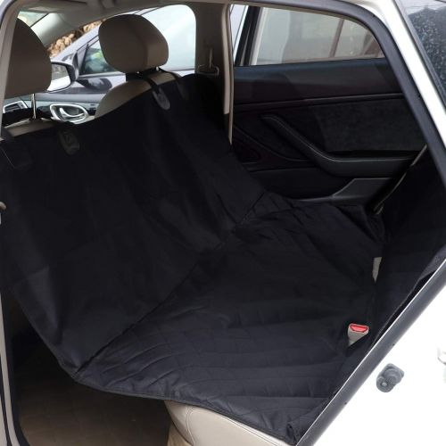  BASENOR Model 3 Rear Seat Pet Cover, Waterproof Scratch Proof Nonslip Pet Dog Back Seat Covers Hammock for Tesla Model 3 Winter Accessories