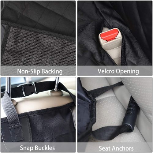  BASENOR Model 3 Rear Seat Pet Cover, Waterproof Scratch Proof Nonslip Pet Dog Back Seat Covers Hammock for Tesla Model 3 Winter Accessories