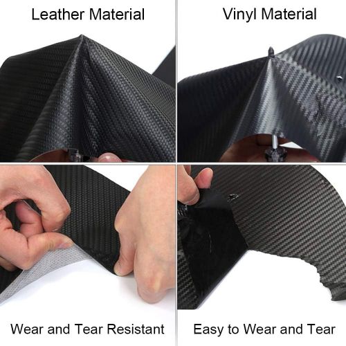  BASENOR Tesla Model 3 Model Y Center Console Leather Wrap Kit Carbon Fiber Leather Sticker for Tesla Model 3 Model Y Console Protector Accessories