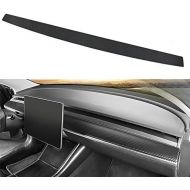 BASENOR Tesla Model 3 Dashboard Wrap Leather Sticker Carbon Fiber