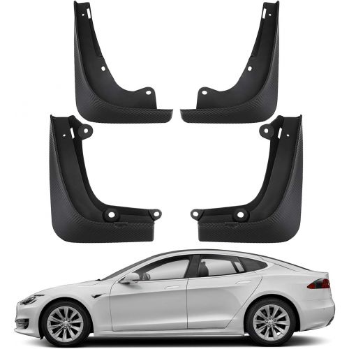  BASENOR Tesla Model S Mud Flaps Splash Guards(Set of Four) (Model S)