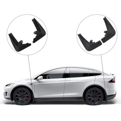  BASENOR Tesla Model X Mud Flaps Splash Guards Accessories (Set of Four)