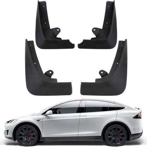  BASENOR Tesla Model X Mud Flaps Splash Guards Accessories (Set of Four)