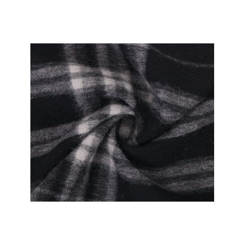  BASILICA Mens Winter Cashmere Scarf for Men w Gift Box, Black & White