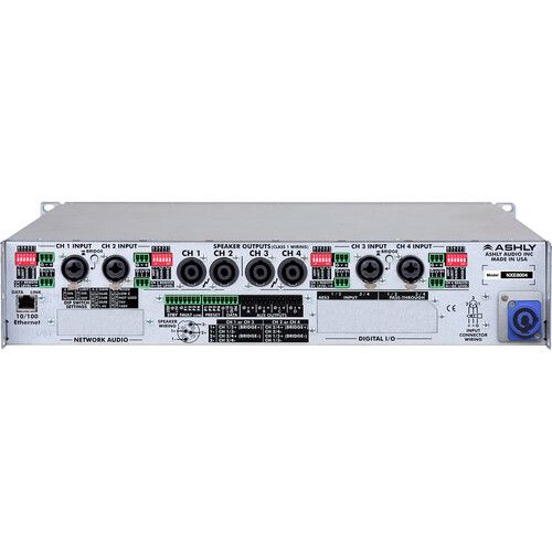  BASSBOSS Ashly NXP8004 4-Channel 3200W Network Power Amplifier