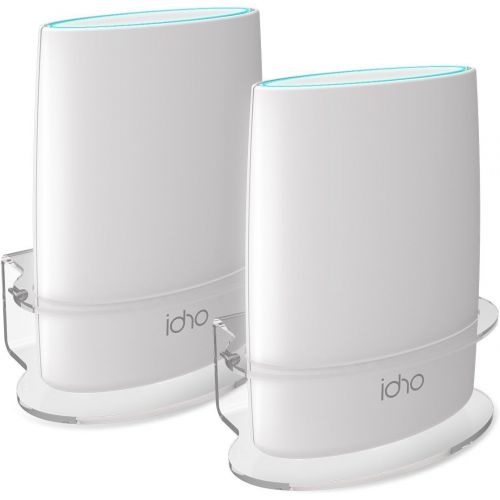  [아마존베스트]Netgear Orbi Wall Mount, BASSTOP Sturdy Clear Acrylic Wall Mount Bracket for NETGEAR ORBI AC3000/AC2200 Tri Band Home WiFi Router- (2 Packs)