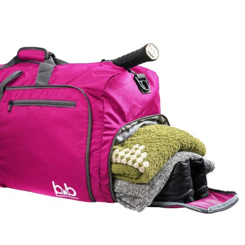  BB Bags&Backpacks Extra Large Duffle Bag with Pockets - Travel Duffel Bag for Women and Men (Pink)