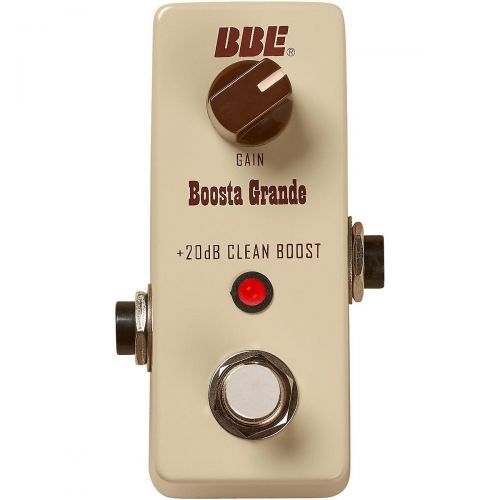  BBE},description:The all-analog Boosta Grande from BBE is back in a new mini chassis to conserve space on your pedalboard.A clean boost pedal does nothing but pile on gain, right?