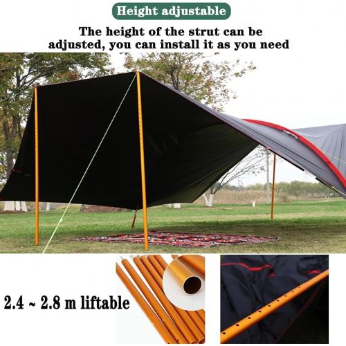  BBGS Camping Tent Tarp Waterproof Shelter, 6m Portable Lightweight Rain Fly Sheet Tent Tarp for Backpacking Hiking Camping Picnic