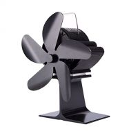 BBGS 5 Blade Heat Powered Stove Fan for Wood/Log Burner/Fireplace Warm Air Heat Conduction Fireplace Fans