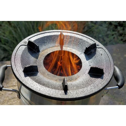  BBQ-Toro Rocket Stove RAKETE #1 - Portable Biomass, Wood Burning and Charcoal Survial Camp Stove for Camping and Outdoor