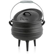 [아마존베스트]BBQ-Toro Potjie l Verschiedene Groessen zur Auswahl l Gusseisen Kochtopf l Suedafrikanischer Dutch Oven (Potjie #1 (ca. 3 Liter))