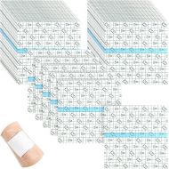 BBTO 50 Pieces Transparent Clear Adhesive Bandage Stretch Large Waterproof Film Adhesive Bandages Dressing supplies(8 x 10 Inch)