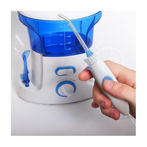  BBTO Oral Hygiene Accessories Standard Water Hose Plastic Handle with Water Flosser Replacement Jet Tip, Compatible with Waterpik Oral Irrigator WP-100 WP-300 WP-660 WP-900 (4 Pieces)