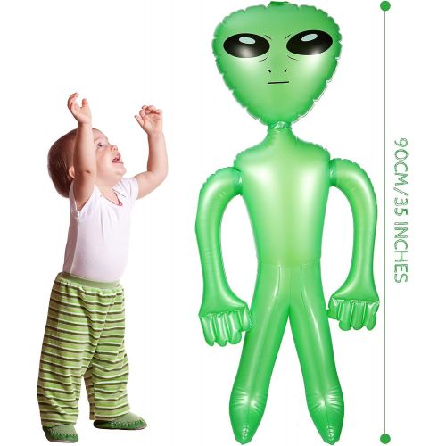  할로윈 용품BBTO 35 Inch Alien Inflates Inflatable Alien Jumbo Alien Inflate Toy for Party Decorations, Birthday, Halloween, Alien Theme Party (Green)