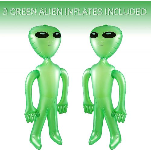  할로윈 용품BBTO 35 Inch Alien Inflates Inflatable Alien Jumbo Alien Inflate Toy for Party Decorations, Birthday, Halloween, Alien Theme Party (Green)