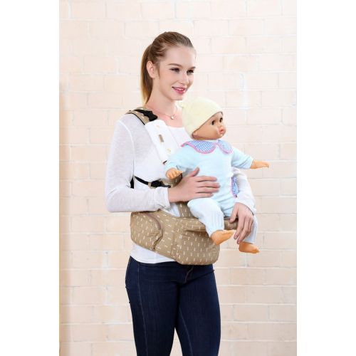  BBWW All Seasons 6-in-1 Classic Baby/Child Carrier and Sling with Hip Seat/Stool for Infant&Toddler,Ergonomic and 100% Cotton w/Cool Mesh,Baby Shower Gift!