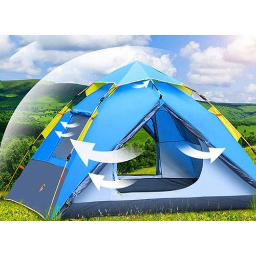  BBX Automatische Pop-Up-Gruppe Camping Zelt mit Sonnendach 3-4 Personen Windproof Snow Shelter 5000 mm Wassersaeule Wasserdicht Wandern Backpacking Trekking