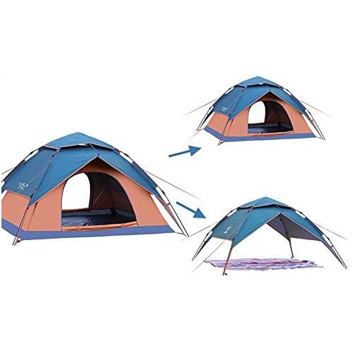  BBX Automatische Pop-Up-Gruppe Camping Zelt mit Sonnendach 3-4 Personen Windproof Snow Shelter 5000 mm Wassersaule Wasserdicht Wandern Backpacking Trekking