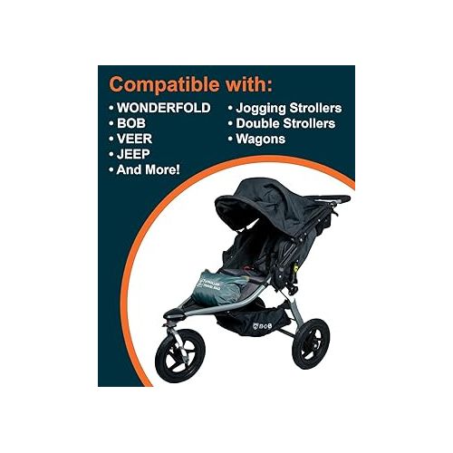  Extra Large,Heavy Duty Stroller and Car Seat Gate Check Bag,Compatible with: WONDERFOLD, BOB, DOONA, RADIO FLYER, VEER, JEEP WAGON, ETC., double and Jogging Strollers,Stroller Bag for Airplane