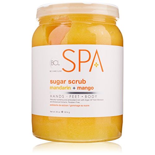  Bio Creative Lab BCL Spa Sugar Scrub, Mandarin and Mango, 64 Ounce