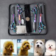 BCS 4PCS 7 Professional Plated Sharp Edge PET DOG Grooming Hair Scissors Shears Kit